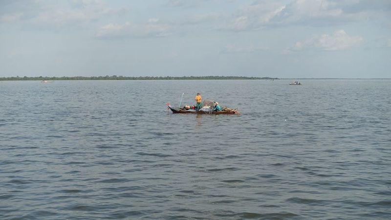 Fischer auf dem Tonle Sap-See