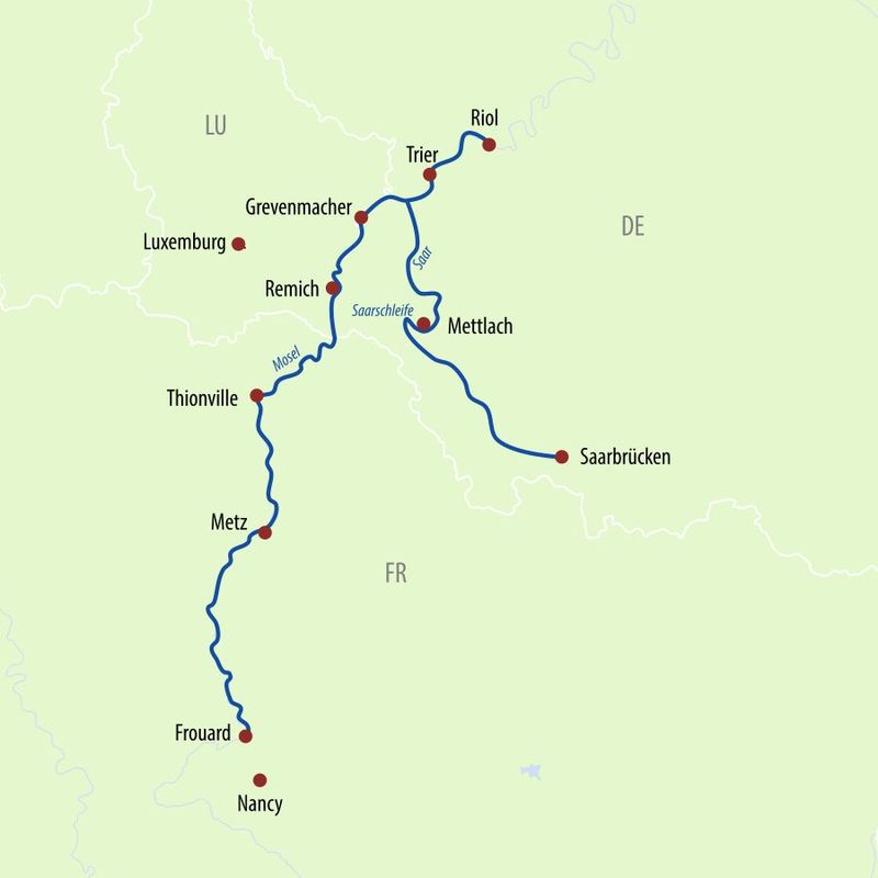 Thurgau Casanova - Lebensfrohes Saarland Routenplan