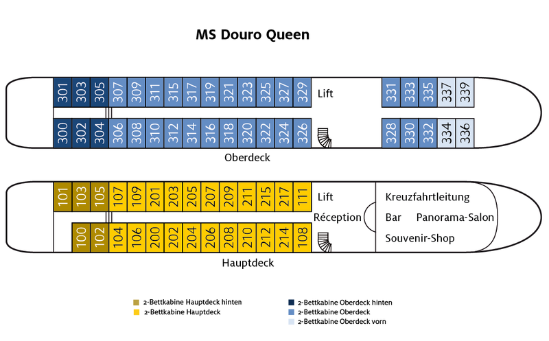 Douro Queen Deckplan