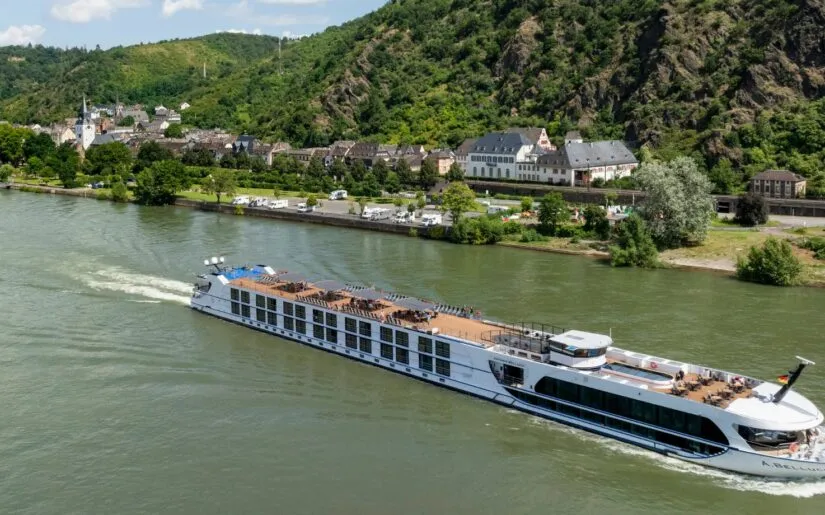 Antonio Bellucci Rhein Flusskreuzfahrtschiff Antonio Bellucci von Thurgau Reisen unterwegs auf dem Rhein