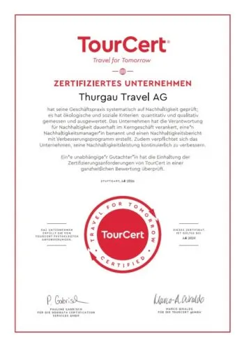 TourCert Zertifikat