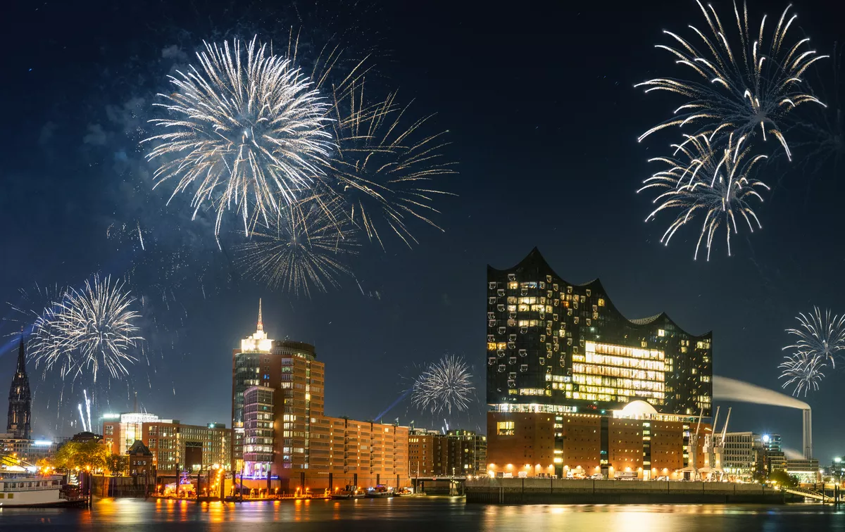 Silvester am Hamburger Hafen, Deutschland - ©m.mphoto - stock.adobe.com