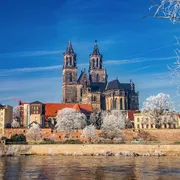 winterliches Magdeburg