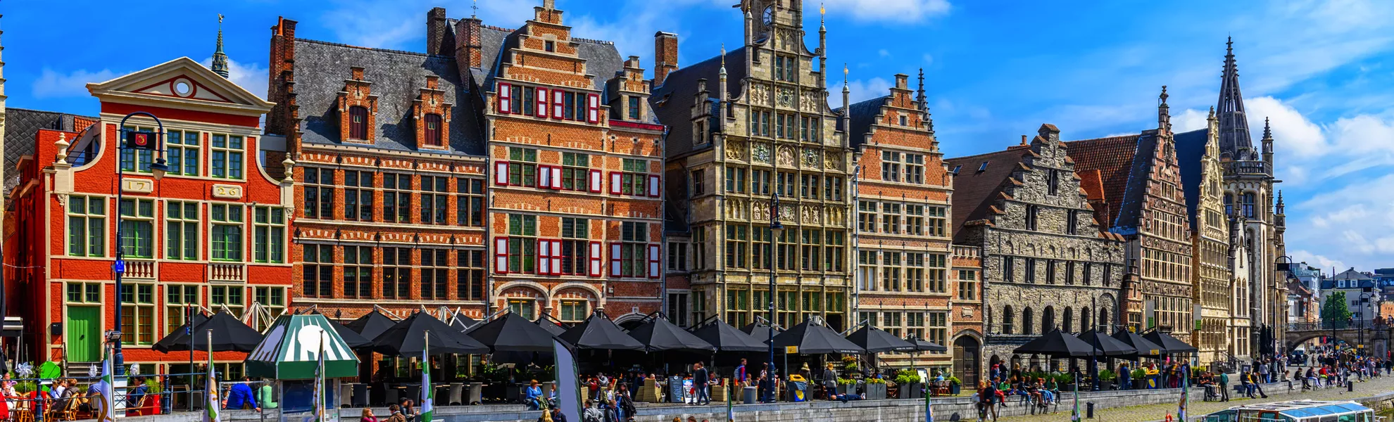 Blick auf den Graslei-Kai und den Fluss Leie im historischen Stadtzentrum von Gent - © Ekaterina Belova - stock.adobe.com Blick auf den Graslei-Kai und den Fluss Leie im historischen Stadtzentrum von Gent - © Ekaterina Belova - stock.adobe.com