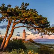 Leuchtturm Dornbusch auf der Insel Hiddensee 