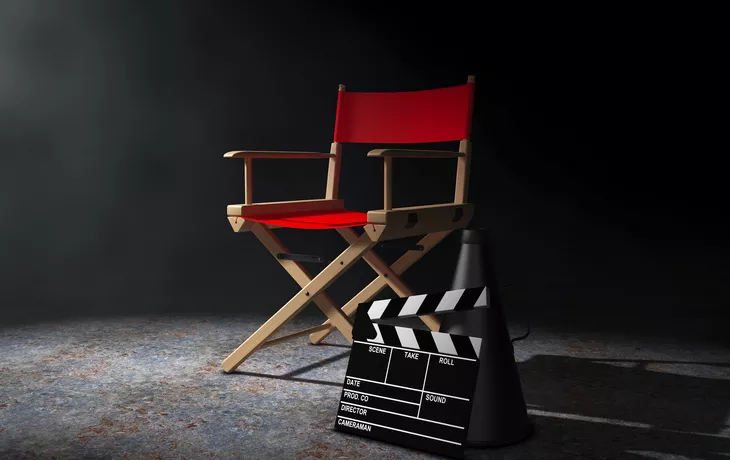 roter Regiestuhl, Movie Clapper und Megaphon