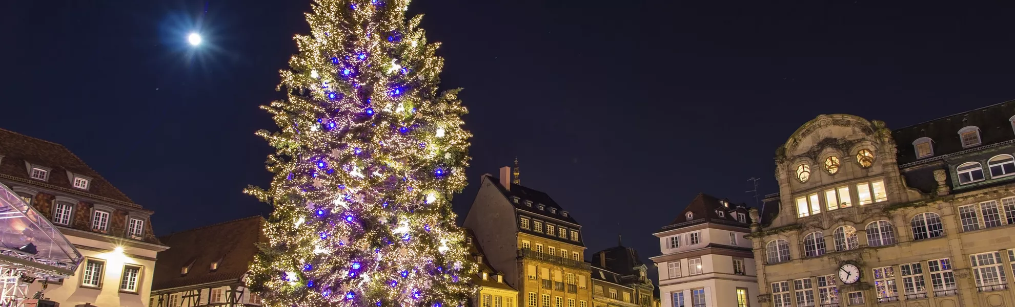 Christmas tree at Place Kleber in Strasbourg, 