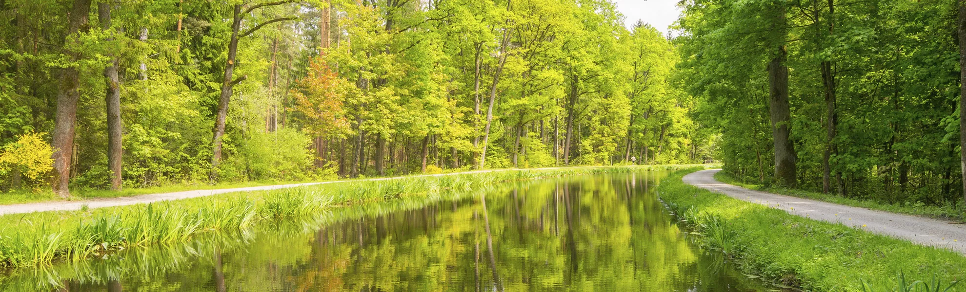 Radweg am historischen Ludwigskanal - © tichr - stock.adobe.com