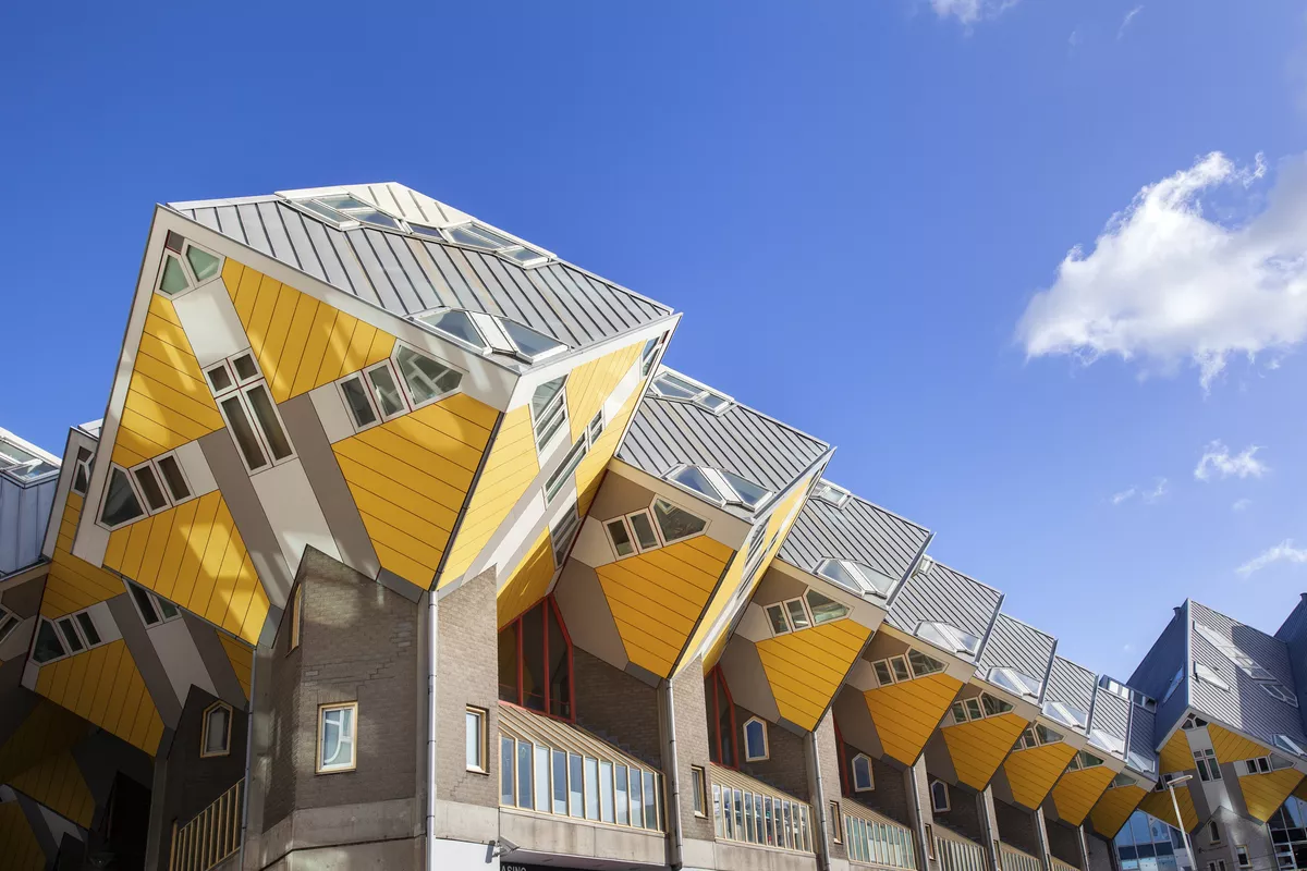 Gelbe Kubushäuser, Rotterdam - © Copyright: Peter de Kievith 
peter@fotografie.dk