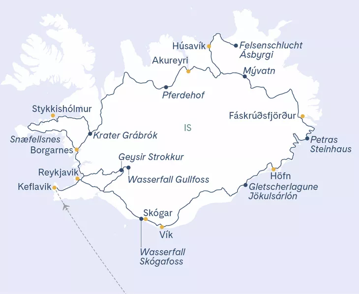 Island-Rundreise 10 Tage