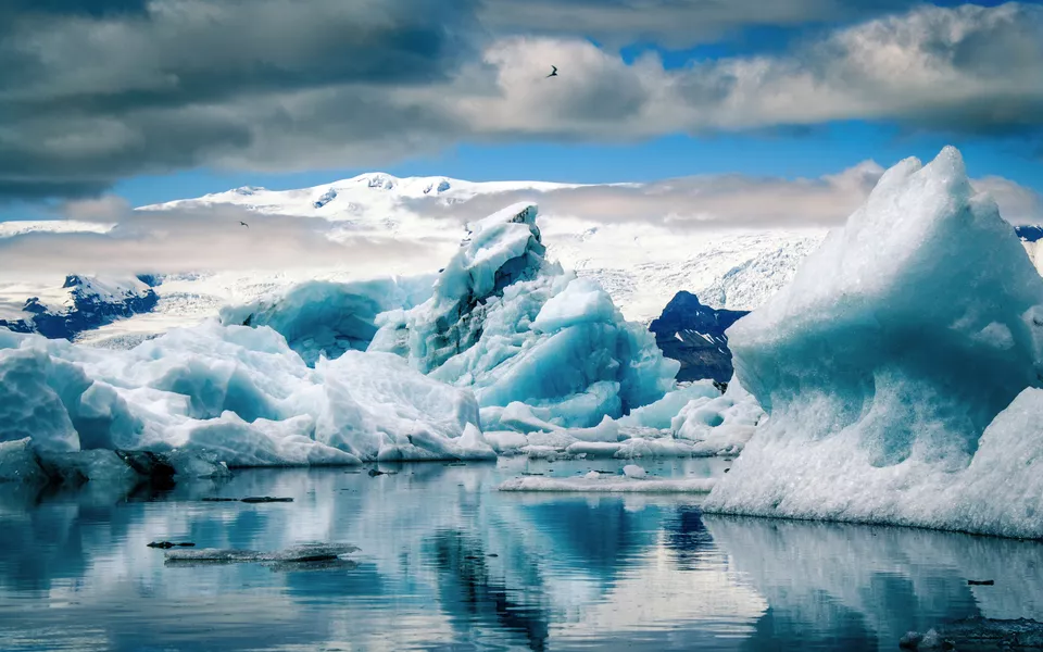 Gletscherlagune Jökulsárlón im Nationalpark Vatnajökull 