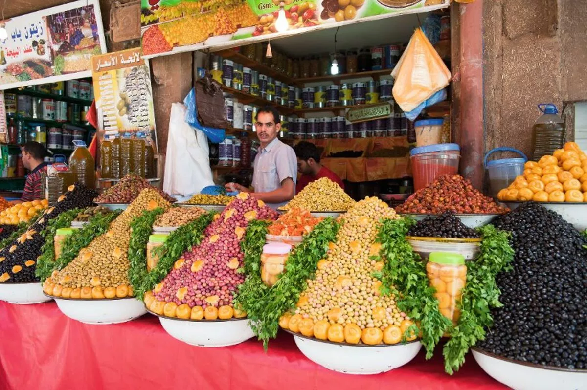 Früchtehändler auf dem Markt