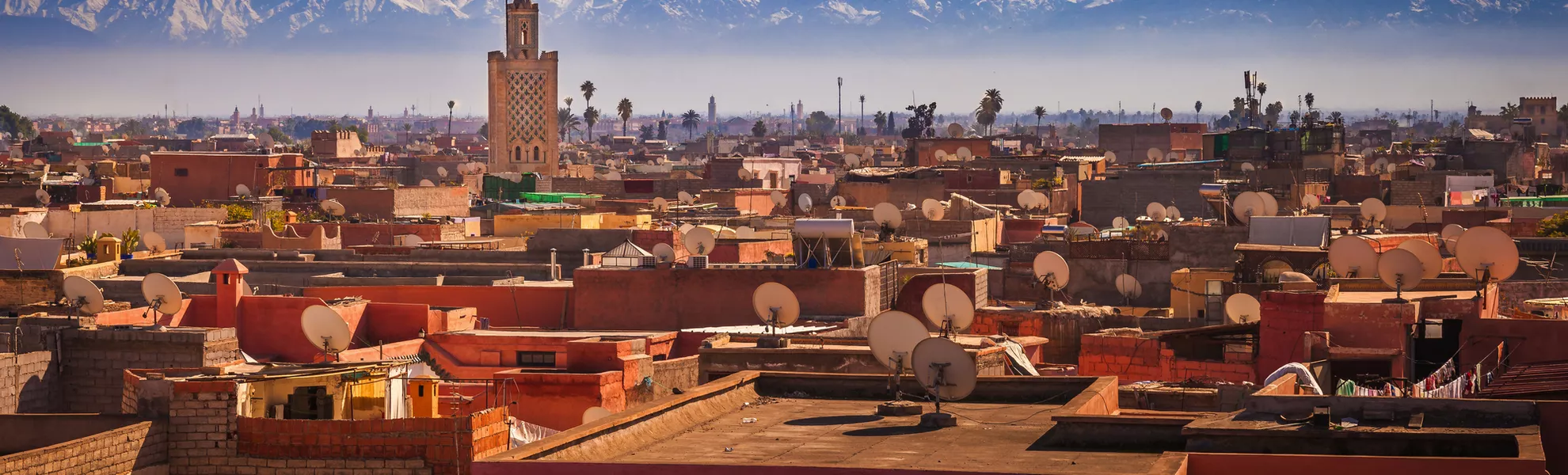 Panorama von Marrakesch vor dem Atlas-Gebirge - © 2014 Maurizio De Mattei