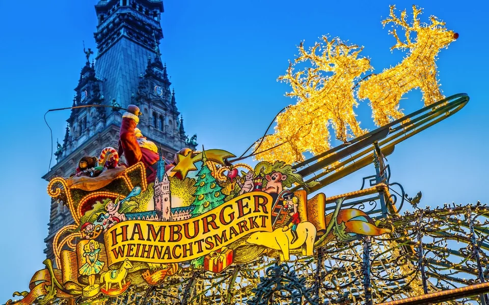 Hamburger Weihnachtsmarkt am Rathaus, Deutschland