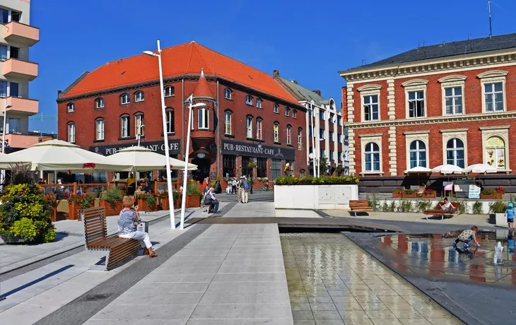 © aro49 - Fotolia - Platz mit Wasserspielen in Swinemünde