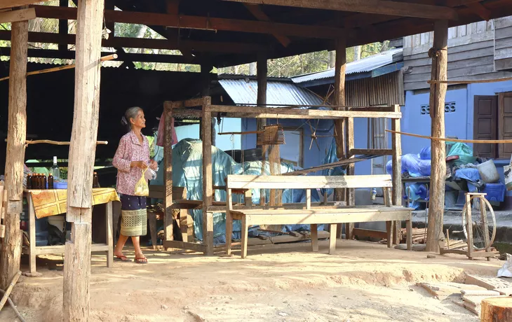 Einheimisches Dorf in Laos
