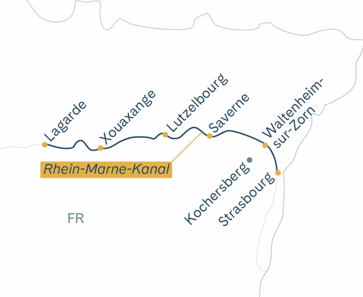 Routenplan Jeanine Strasbourg-Lagarde