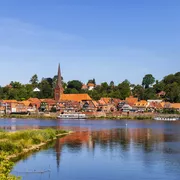 Skyline von Lauenberg/Elbe in Schleswig-Holstein