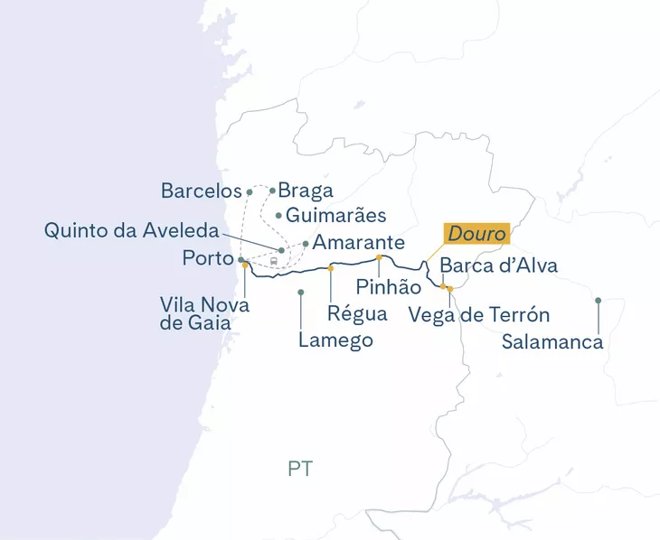 Route mit Vorprogramm Porto