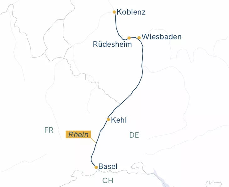 Routenplan BSL–RIFR–BSL