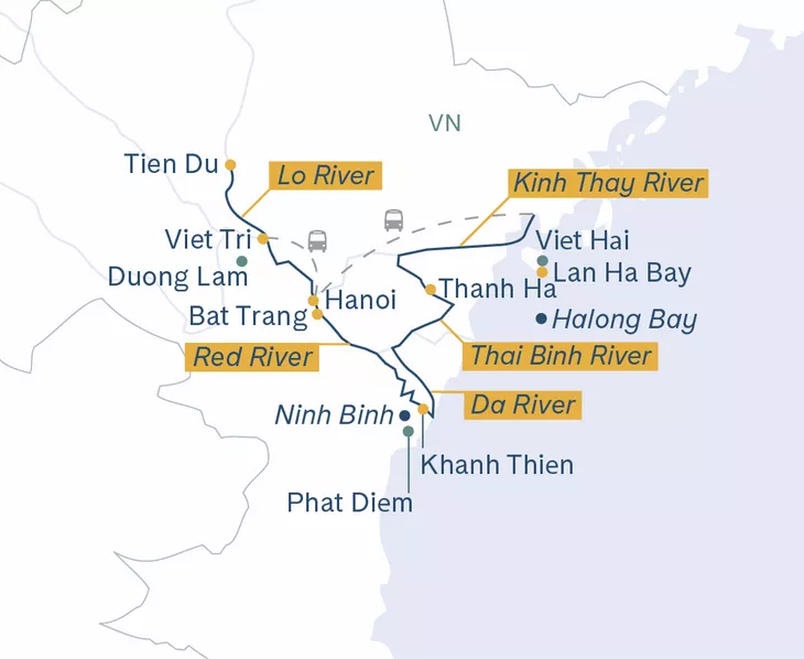 Routenplan Angkor Pandaw