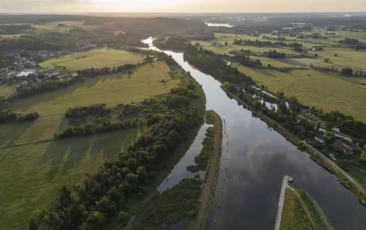 Blick vom Hebewerk auf den Finowkanal