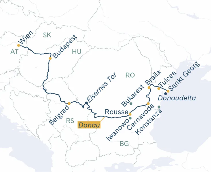 Wien - Tulcea mit MS Nestroy
