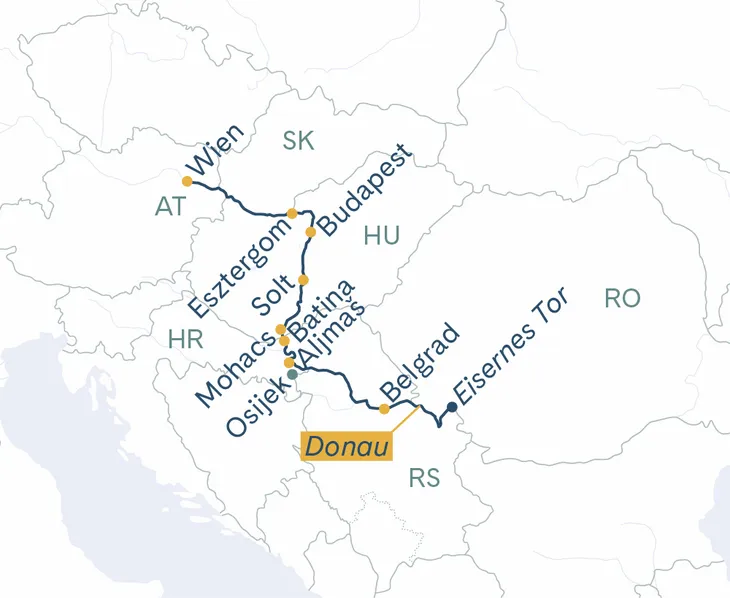 Wien - Eisernes Tor - Wien mit MS Nestroy
