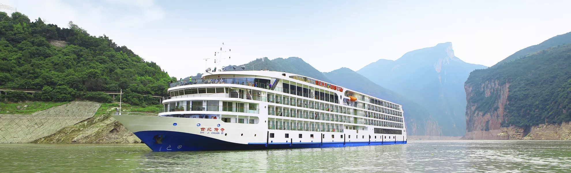Flussschiff Century Legend auf dem Yangtse