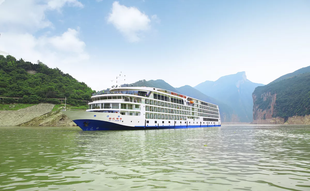 Flussschiff Century Legend auf dem Yangtse