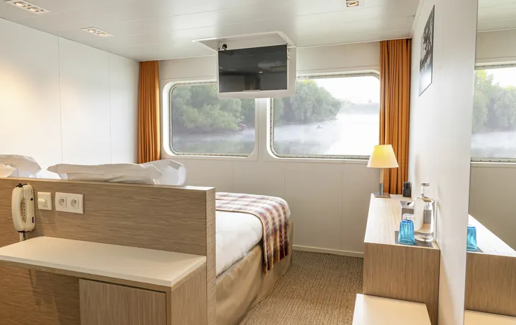 MS Loire Princesse, Hauptdeck-Kabine - ©CroisiEurope