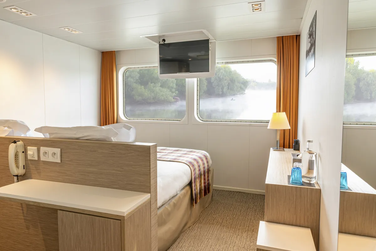 MS Loire Princesse, Hauptdeck-Kabine - ©CroisiEurope