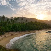 Sonnenuntergang im Parque Nacional Natural Tayrona