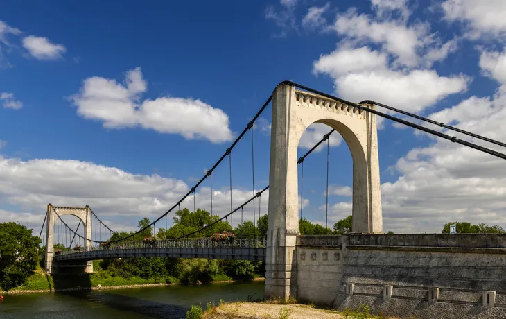 Hängebrücke über die Loire in Chalonnes-sur-Loire, Frankreich - © Richard Semik www.richardsemik.com