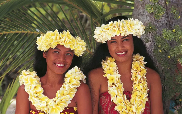 Traditioneller Blumenkranz aus Französisch Polynesien - © 