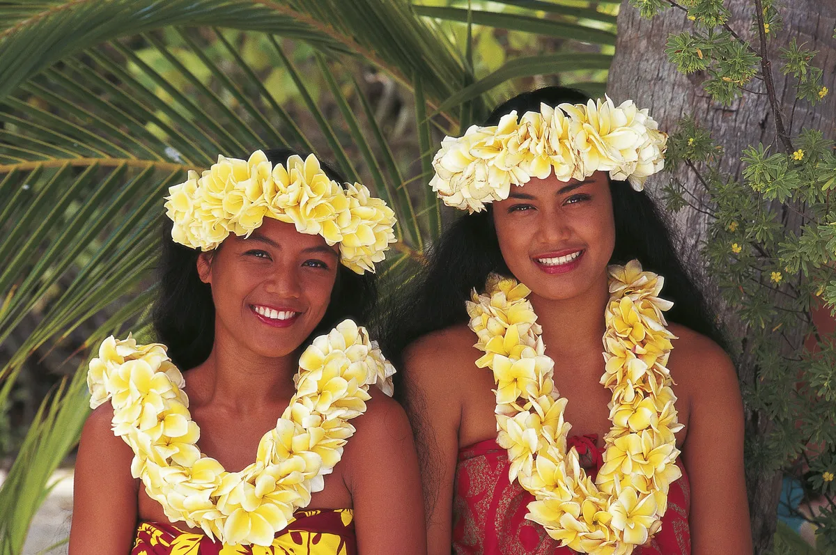 Traditioneller Blumenkranz aus Französisch Polynesien - © 